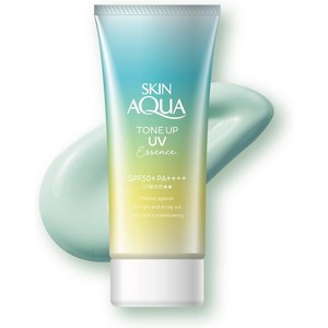 로토 제약 SKIN AQUA 스킨 아쿠아 톤업 UV 에센스 민트그린 80g [선크림 얼굴·바디용], 단일, 1개