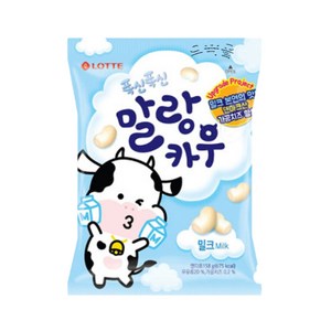 롯데웰푸드 폭신폭신 말랑카우 밀크 츄잉캔디, 158g, 2개