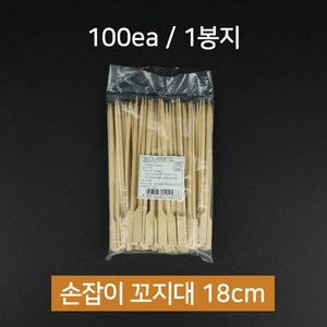 대관령물산 손잡이 대나무 꼬지대 18cm 100개