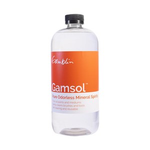 [갬블린] 갬솔 GAMSOL OMS 미네랄스피릿 유화용, 1000ml, 1개