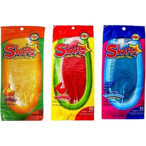 Slaps Mexican Lollipop Candy 슬랩스 접어먹는 사탕 수박 망고 타마린드 10개입 3팩, 30개, 100g