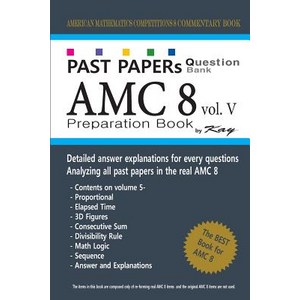 (영문도서) Past Papes Question Bank Amc8 [volume 5] Amc8 Math Pepaation Book, Ceatespace Independent Publishing Platfom