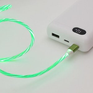 LED 발광 5핀 고속 충전케이블 1M 데이터송신 USB, 1개