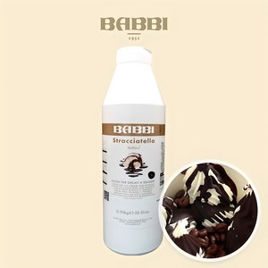 초코쉘 밥비 스트라치아텔라 다크초콜릿 코팅 커버처 요거트 아이스크림 토핑 BABBI Stracciatella, 1개, 950g