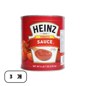 하인즈 토마토소스, 2.92kg, 3개