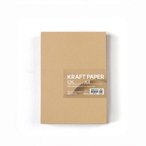 PaperPhant 질 좋은 두꺼운 크라프트지, 300g A4 125매