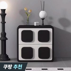 KTENBOX 원목 수납장 서랍장 모듈 수납장 거실 모던 침대 협탁 소파 거실 티비 받침, 블랙 40cm