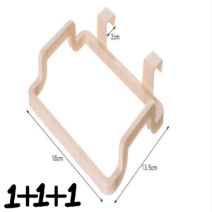 [1+1+1] 다용도 도어랙 봉지걸이, 베이지3, 3개