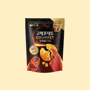 농심 고메포테토 블랙페퍼크랩맛, 75g, 1개