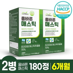 올바른 매스틱 90정 HACCP 인증 mastic, 2개