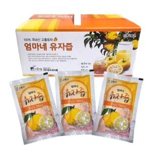 기관지에 좋은 고흥유자즙 엄마네 유자즙, 120개, 120ml