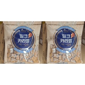 노브랜드 밀크 카라멜 캔디 500g, 2개