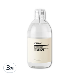 쏘두위 오일풀링 마우스워시, 500ml, 3개