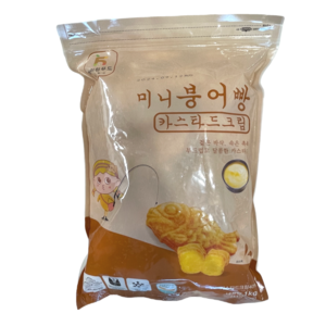 미니붕어빵 슈크림 1kg (하이원 냉동생지) 아이스박스 배송, 40개