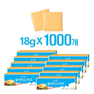 소와나무 슬라이스치즈, 18g, 1000개