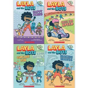 Layla and the Bots 시리즈 페이퍼백 4종 세트 (A Banches Book), Scholastic Inc