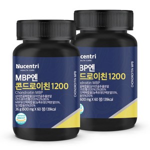 뉴센트리 콘드로이친 1200 MBP 식약처 HACCP 인증, 2개, 60정