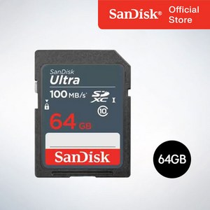 샌디스크코리아 공식인증정품 SD메모리카드 SDXC ULTRA 울트라 DUNR 64GB, 1개