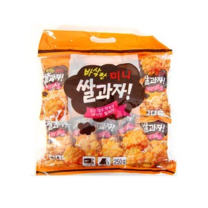 바삭한 미니 쌀과자 250g (25g x 10봉), 25g, 10개