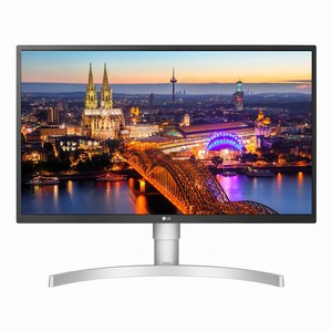 LG 27UL550 27인치 UHD 4K 모니터 HDR10 높이조절 피봇 화이트모니터, 68.4cm