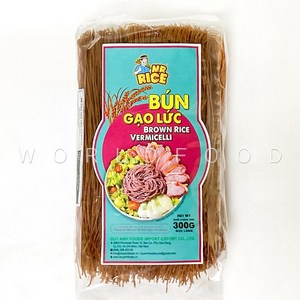 월드푸드 베트남 현미쌀국수 1mm BUN GAO LUC BROWN RICE VERMICELLI, 1개, 300g