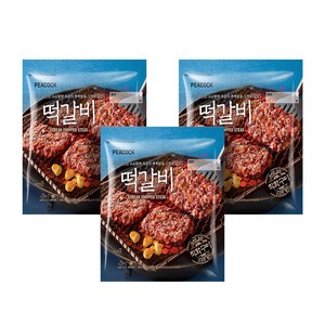 [피코크] 떡갈비(450g) 3팩, 450g, 3개