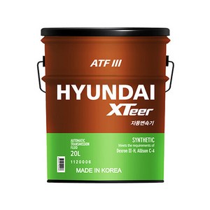 엑스티어 ATF III_20L 자동변속기 미션오일, 1개, 20L