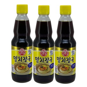 예이니종합물류 오뚜기 멸치 국수장국 3개(360ml*3개)사골멸치육수 다시팩 가쓰오부시 국수장국 육수 냉면양념소스, 3개, 360ml