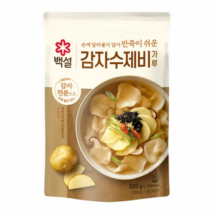 백설 감자수제비 가루, 500g, 4개