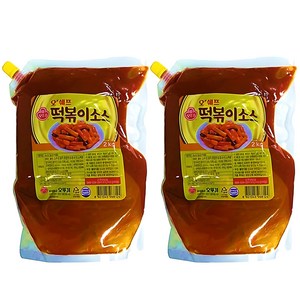 오뚜기 오쉐프 떡볶이소스, 2.1L, 2kg, 2개