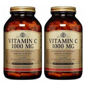 솔가 비타민C 1000mg 250베지캡슐 x 2통 Solgar Vitamin C, 250정, 2개