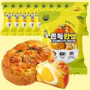 쫀득란빵 베이컨 치즈 계란빵, 10개, 75g