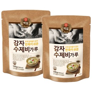 백설 감자수제비 가루, 500g, 2개