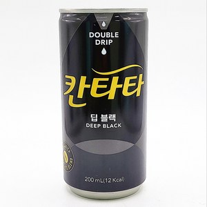 칸타타 블랙커피 딥블랙, 18개, 200ml