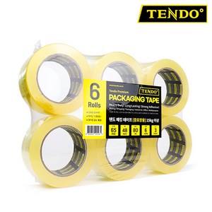 [TENDO 신제품] 텐도 중포장용 아크릴 테이프 6개 세트 48mm X 80m