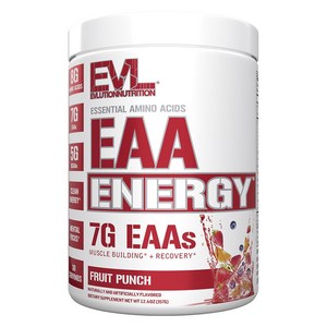 EVLUTIONNUTRITION EAA 에너지 필수아미노산 프루트 펀치 맛, 1개, 357g