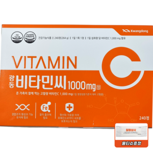 광동제약 비타민C 1000mg x480정(16개월분) 고함량 비타민씨 1000, 240정, 2개