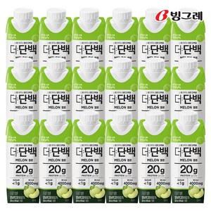 빙그레 더단백 드링크 멜론, 250ml, 18개