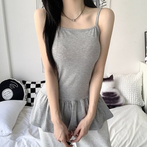 [사계절/3col] 미닛트 레이어드 캉캉 프릴 민소매 끈나시