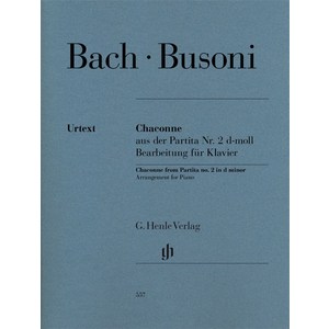 바흐 / 부조니 샤콘느 fom Patita No. 2 in d mino(HN 557)(Chaconne aus de Patita N. 2 d-moll BWV 1004), 바흐,부조니 저, 마스트미디어