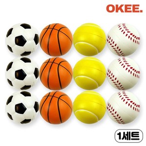 OK [KC인증] 말랑말랑 미니 스펀지 공세트 12P, 1세트