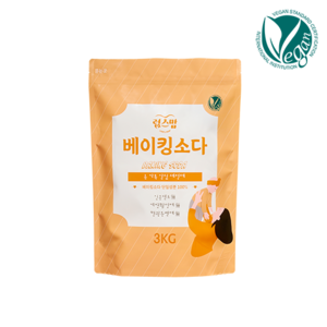 럽스맘 비건 베이킹소다 3kg + 휴대용 물티슈, 1개