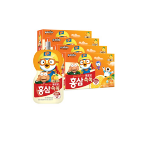 팔도 뽀로로 홍삼쏙쏙 오렌지맛 음료, 100ml, 40개