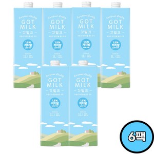 믈레코비타 갓밀크 저지방 수입멸균우유 GOT MILK 1L(6입), 1L, 6개