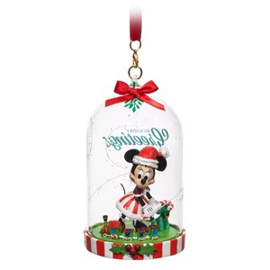 [Disney Stoe] 2023 디즈니 스토어 산타 미니 마우스 글라스 돔 오너먼트 Santa Minnie Mouse Glass Dome Onament