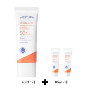 에스트라 더마UV365 장벽수분 무기자차 선크림 SPF50+ PA++++, 60ml, 1세트