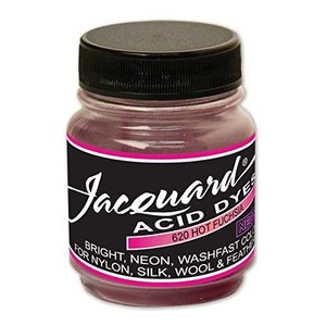 Jacquad Acid Dye - Hot Fuchsia - 1/2 Oz Net Wt - 자카드 산성 염료 - 핫 퓨샤 - 1/2 온스 순 중량 - 양모용 산성 염료 - 실크 -, 1개, Hot Fuchsia 620, Concentated