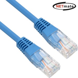 넷메이트 NMC-U520BL CAT.5E UTP 다이렉트 케이블(블루) 20m, 1개