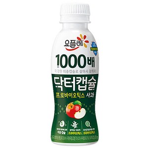 요플레 닥터캡슐 사과 130mLx16개/1000배/냉장무배, 16개