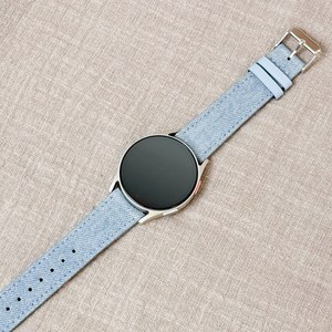 엔터콘 갤럭시워치 데님 가죽 스트랩, 20mm, 중청, 1개